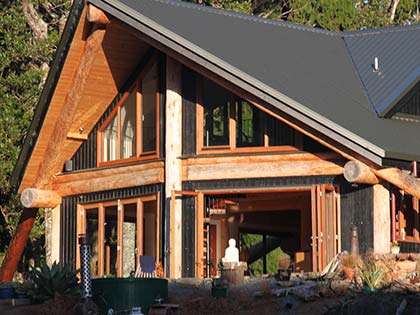 Te Huia Twin Peaks Log Home Gallery