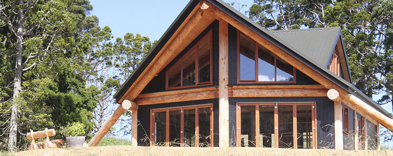 Te Huia Twin Peaks Log Home Gallery